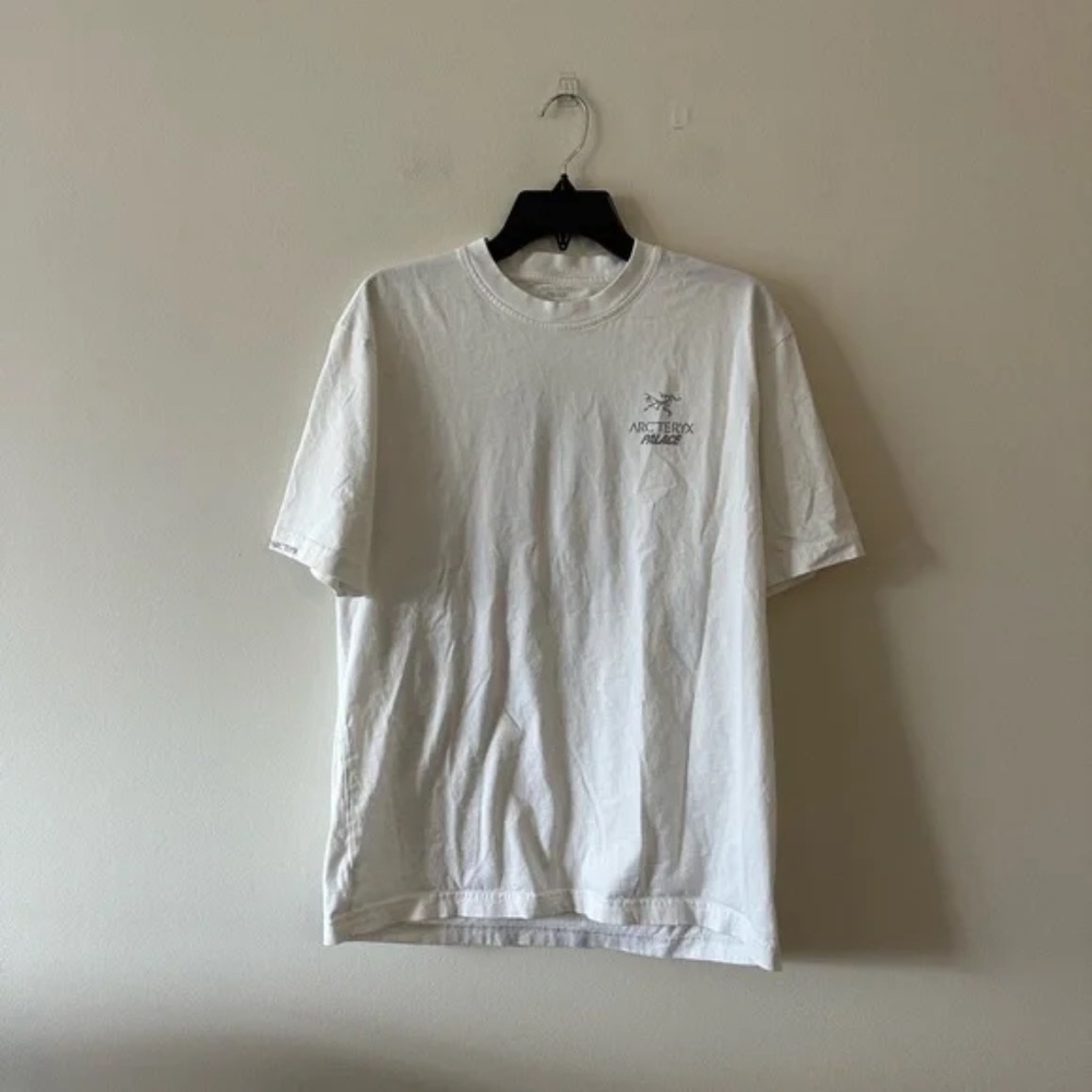 Palace Arc’teryx Tee Shirt White Grey Men’s L Tri Logo - Picture 2 of 5